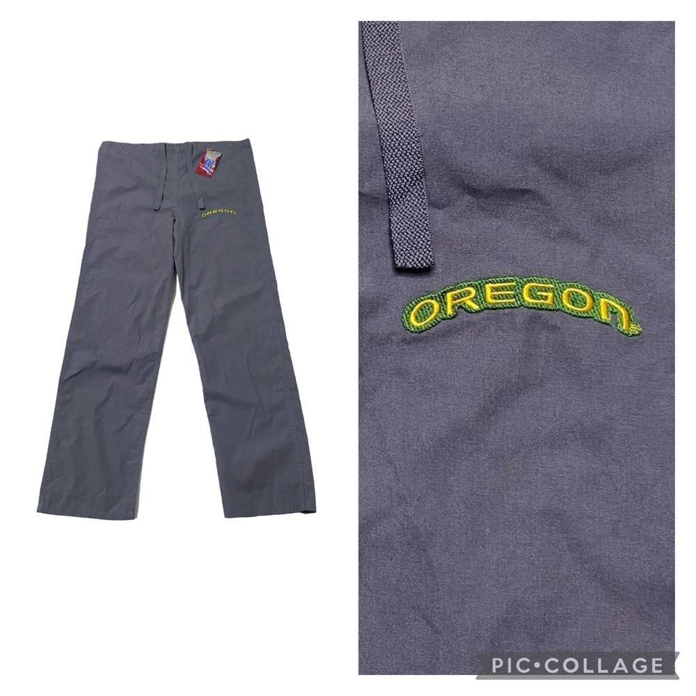 NWT Landau University of Oregon U of O Scrub Pants Gray Sz XS